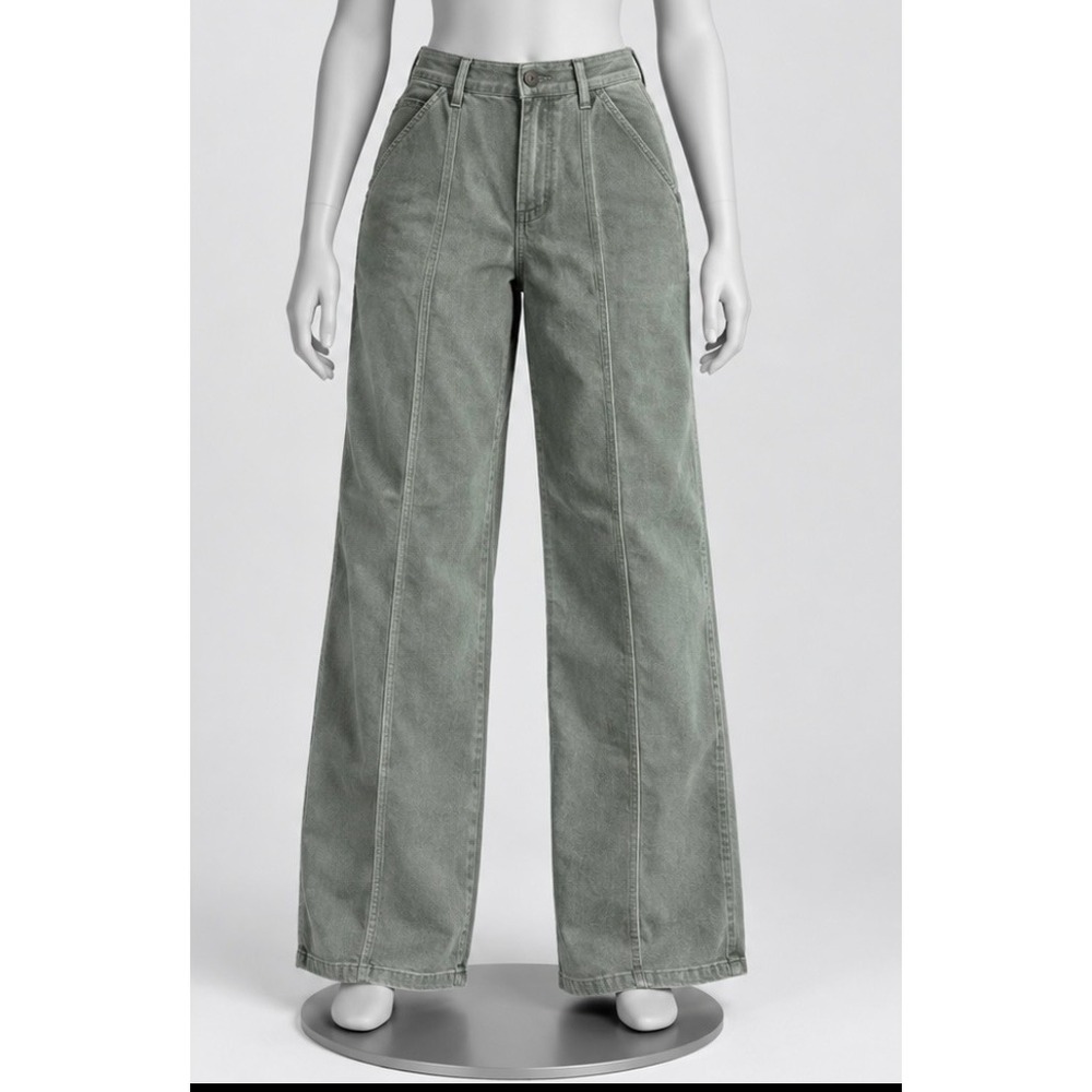 Judy Blue NWT jeans Sz 14W Greenwich High Rise Front Seam Straight JB88688 Sage